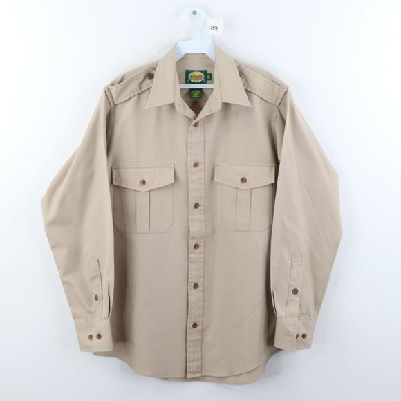 Cabela's Shirts Vintage Cabelas Double Pocket Safari Button Shirt